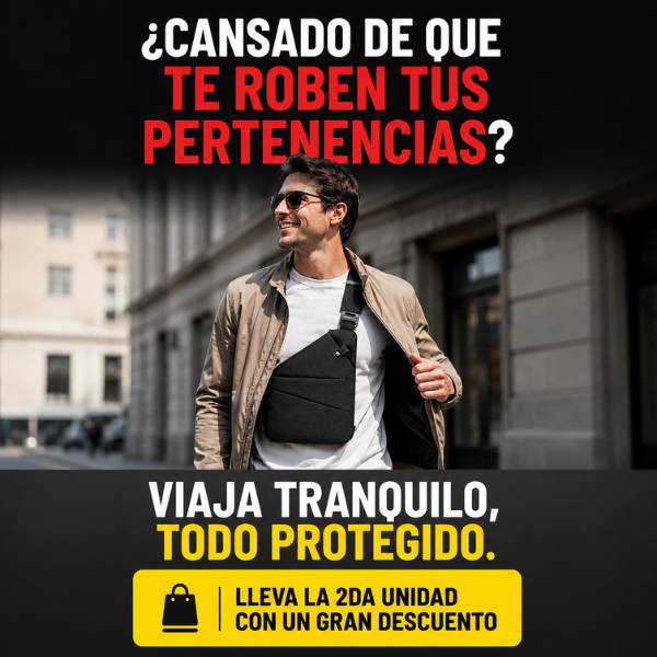 Safebag: Protección anti-robos y libertad de movimiento. Lleva la 2da unidad con Descuento