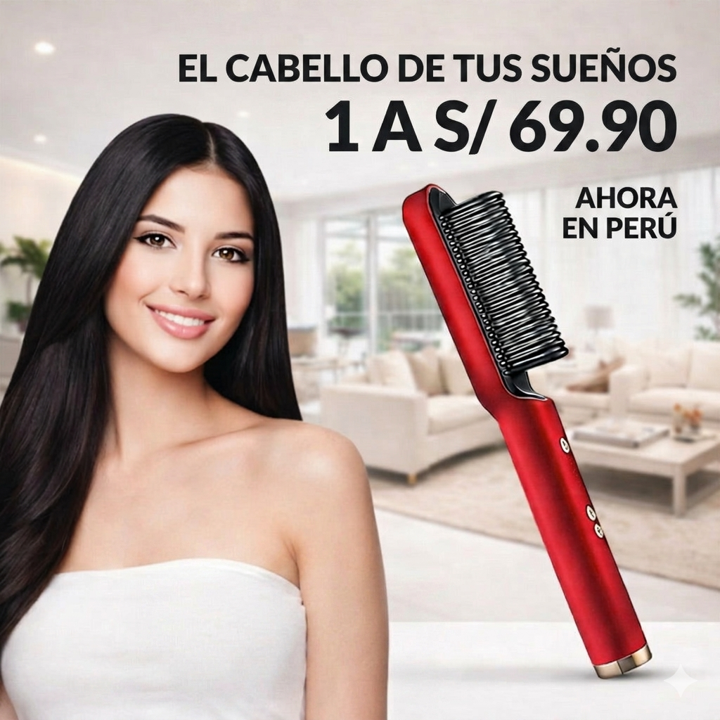 Cepillo Peine Alisador 2X1