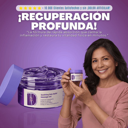Gel para alivio del dolor articular y muscular