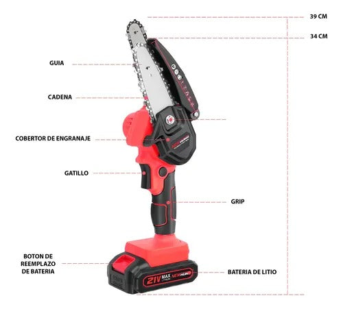 Motosierra Portatil™ 2 Baterias
