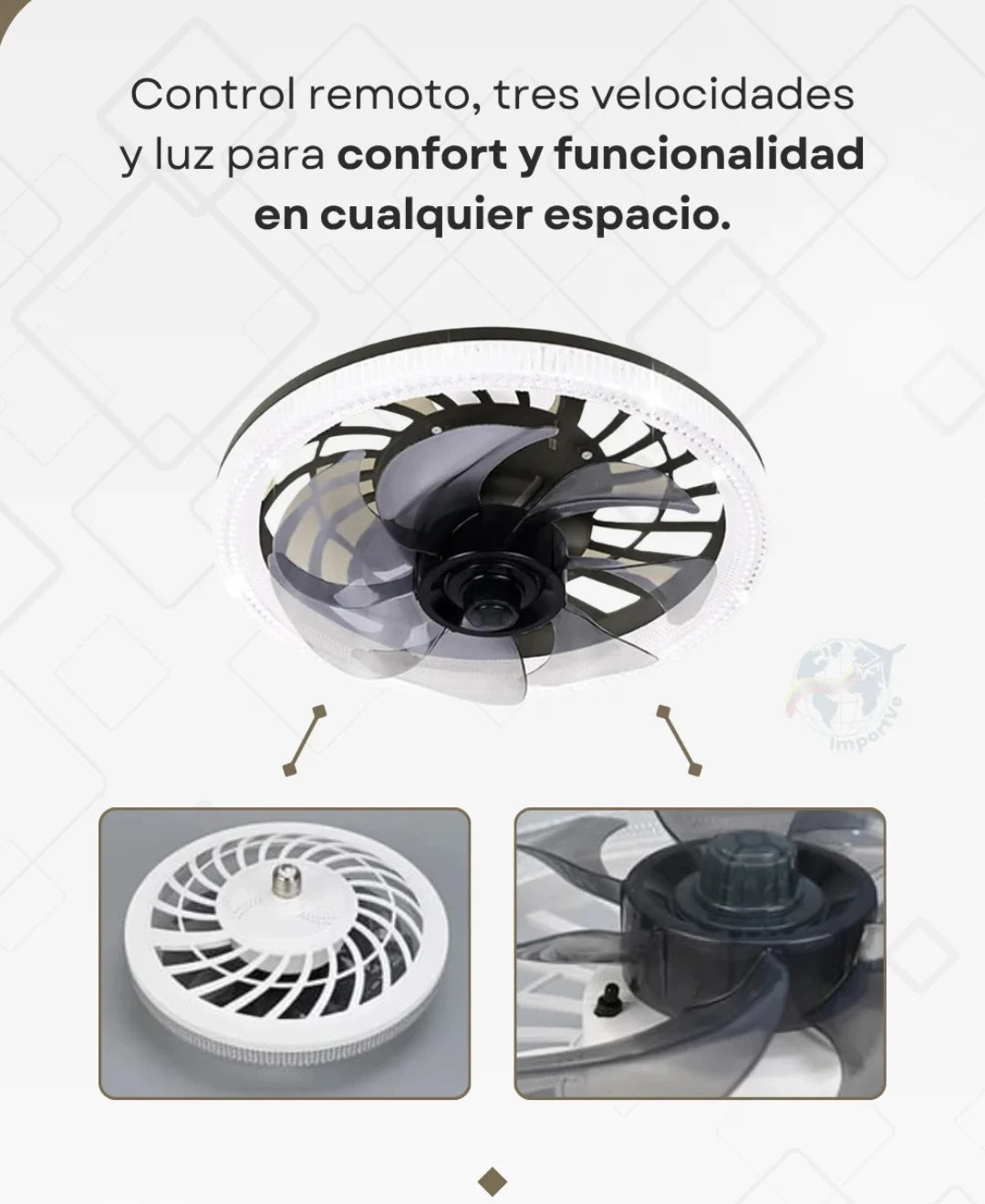🌬️💡Lámpara Ventilador: Frescura y Estilo en un Solo Producto