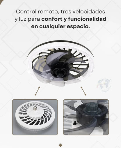 🌬️💡Lámpara Ventilador: Frescura y Estilo en un Solo Producto