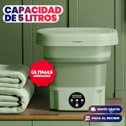 LAVADORA PLEGABLE Y PORTÁTIL DE 5 LITROS