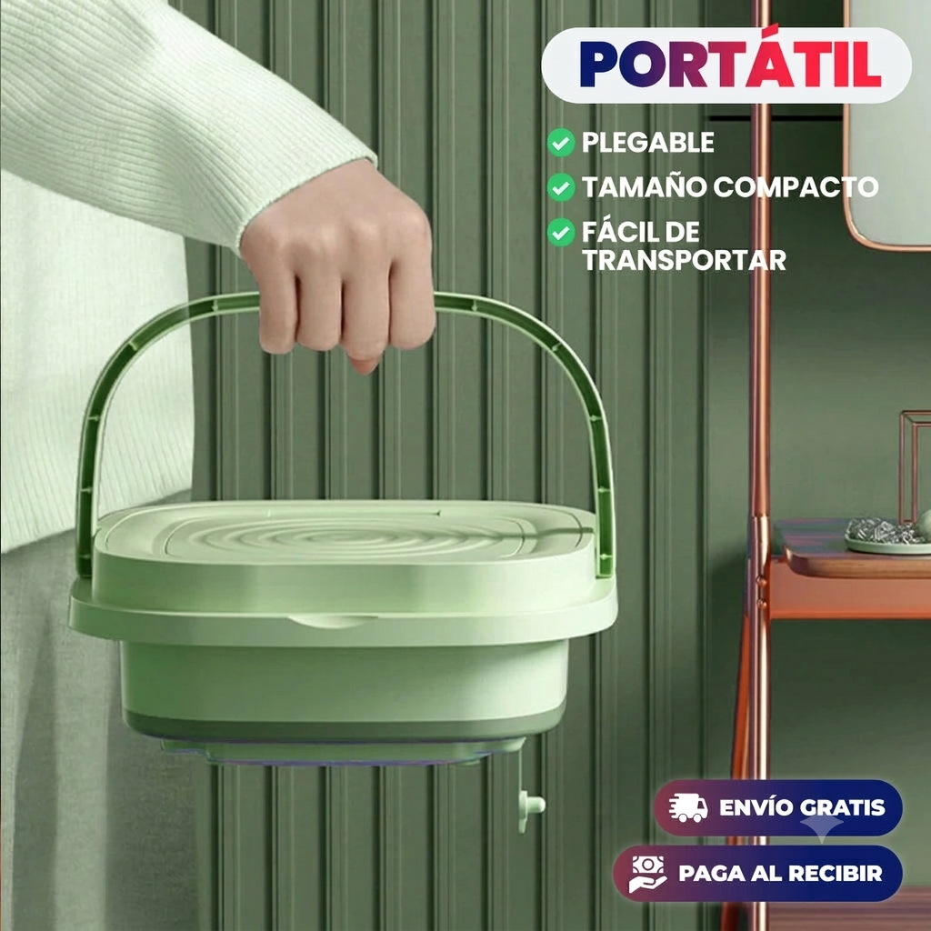 LAVADORA PLEGABLE Y PORTÁTIL DE 5 LITROS