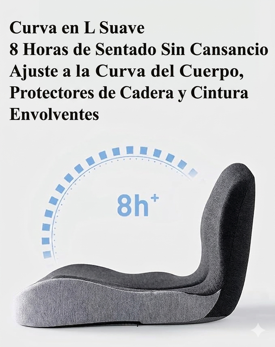 Cojín Ortopédico Premium Cobrevida para Alivio de la Presión en el Coxis, Ciática & Antihemorroides