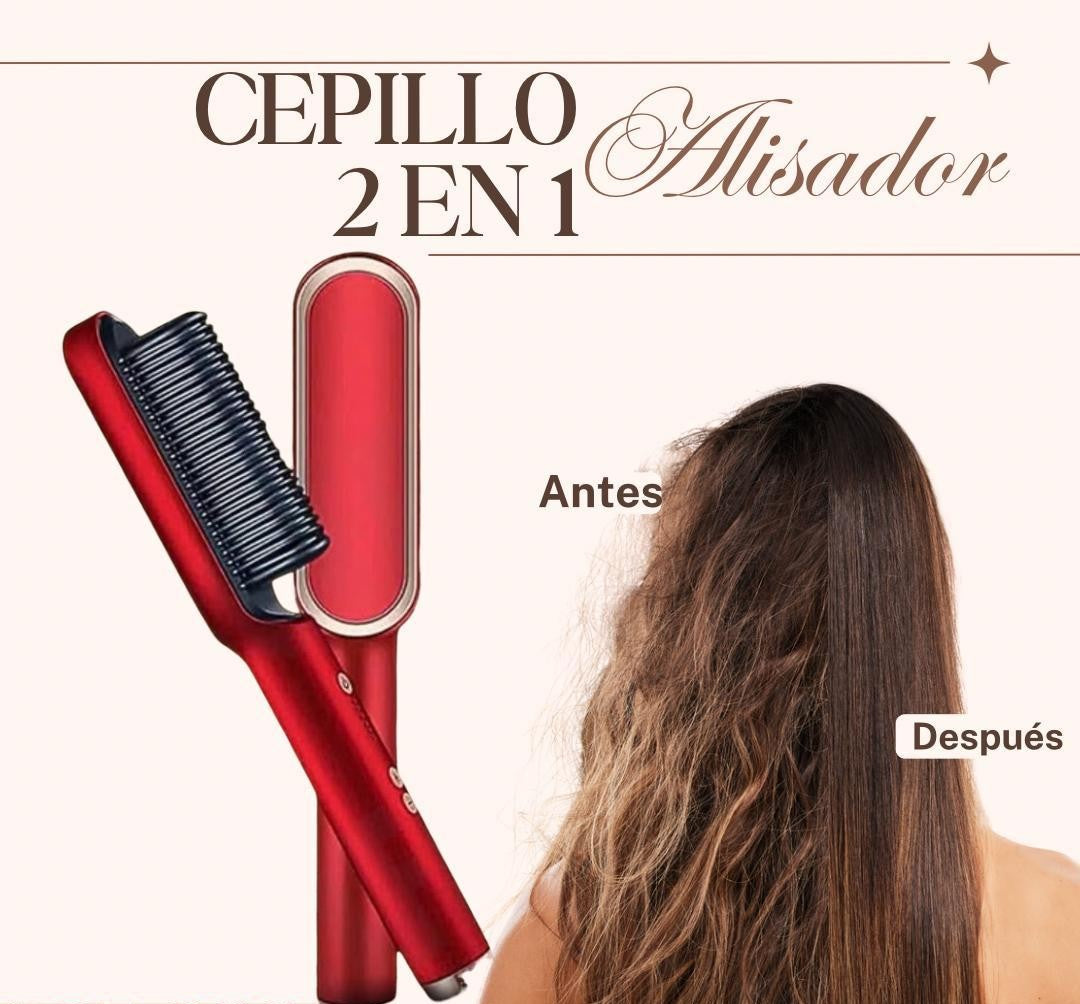 Cepillo Peine Alisador 2X1