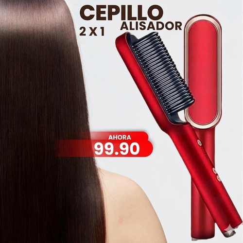 Cepillo Peine Alisador 2X1