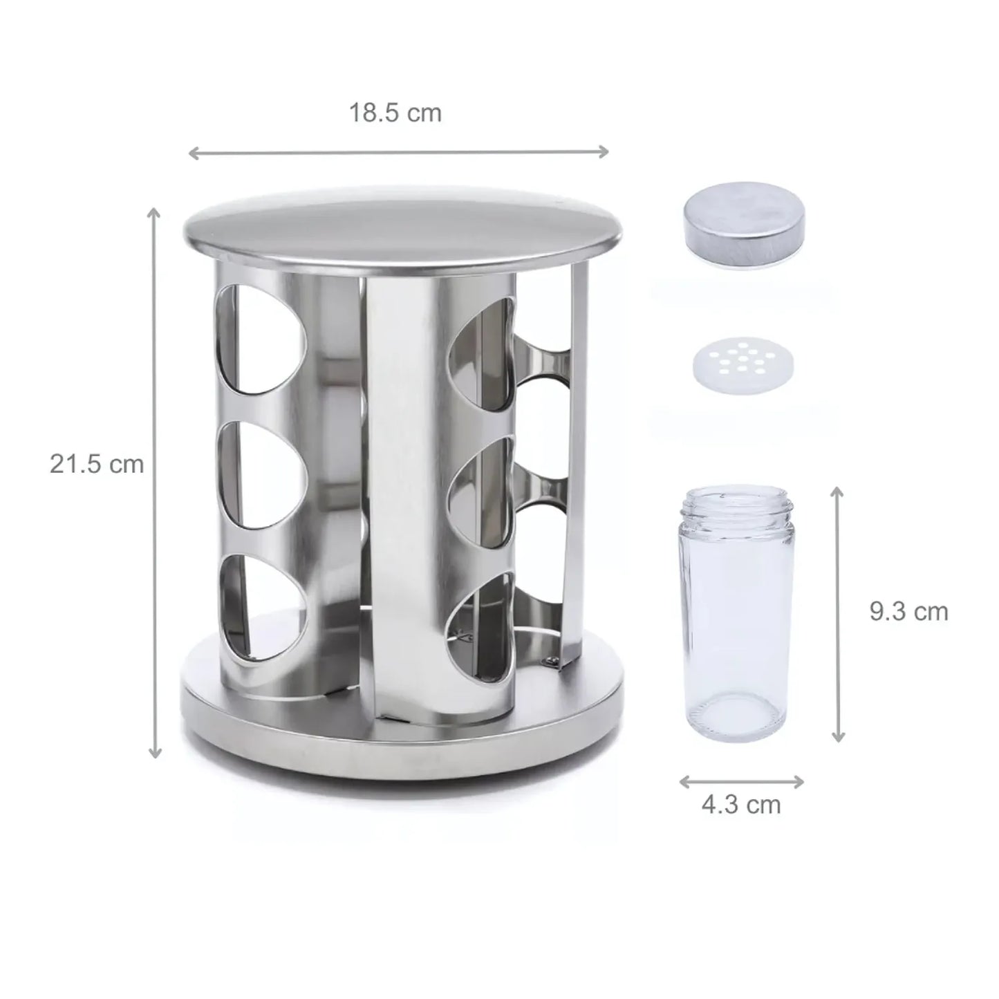 ✨ Organiza Tu Cocina y Encuentra Todo en Segundos con el Condimentero Giratorio 360°