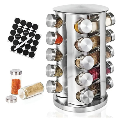 ✨ Organiza Tu Cocina y Encuentra Todo en Segundos con el Condimentero Giratorio 360°